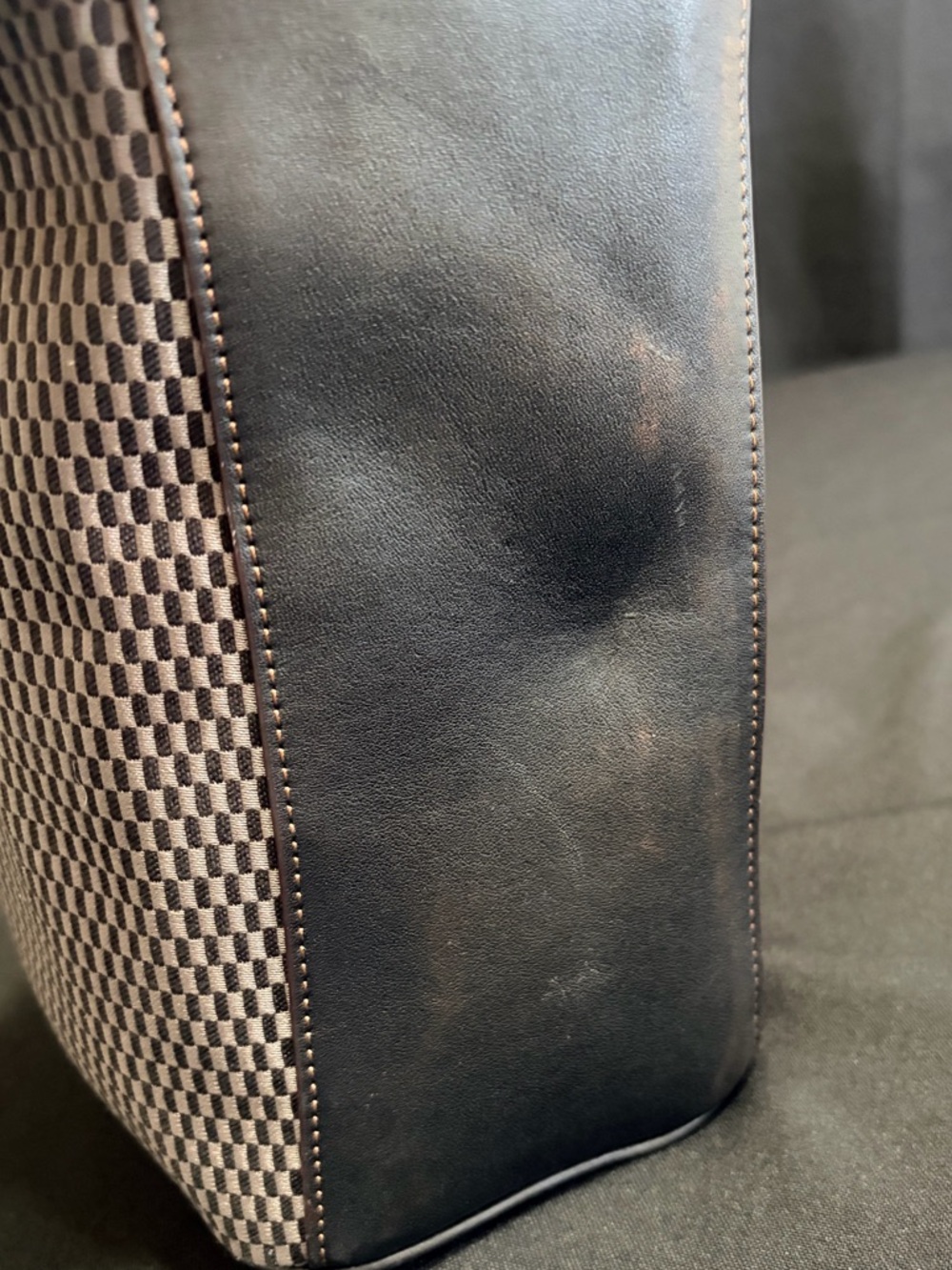 Coach Black Woven Leather Satchel - Coach - Picture 10 of 14